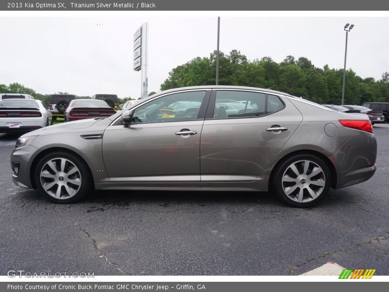 Titanium Silver Metallic / Black 2013 Kia Optima SX