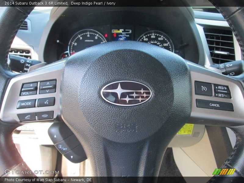 Deep Indigo Pearl / Ivory 2014 Subaru Outback 3.6R Limited