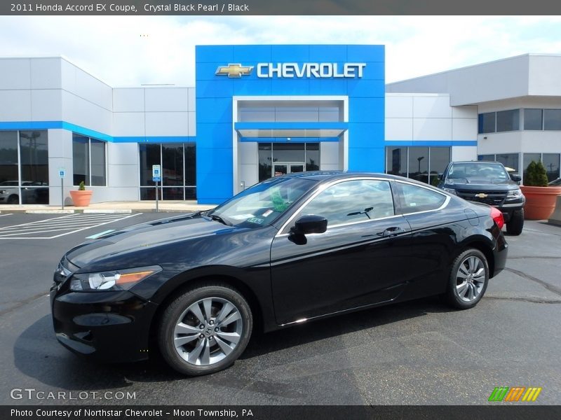 Crystal Black Pearl / Black 2011 Honda Accord EX Coupe