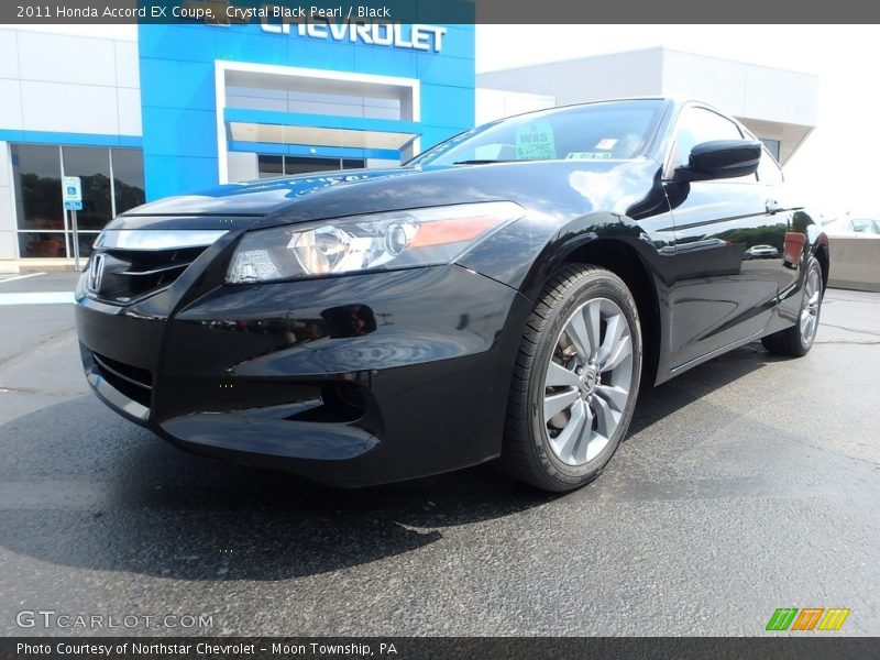 Crystal Black Pearl / Black 2011 Honda Accord EX Coupe