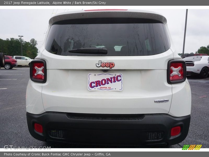 Alpine White / Bark Brown/Ski Grey 2017 Jeep Renegade Latitude