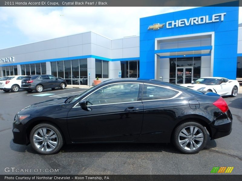 Crystal Black Pearl / Black 2011 Honda Accord EX Coupe