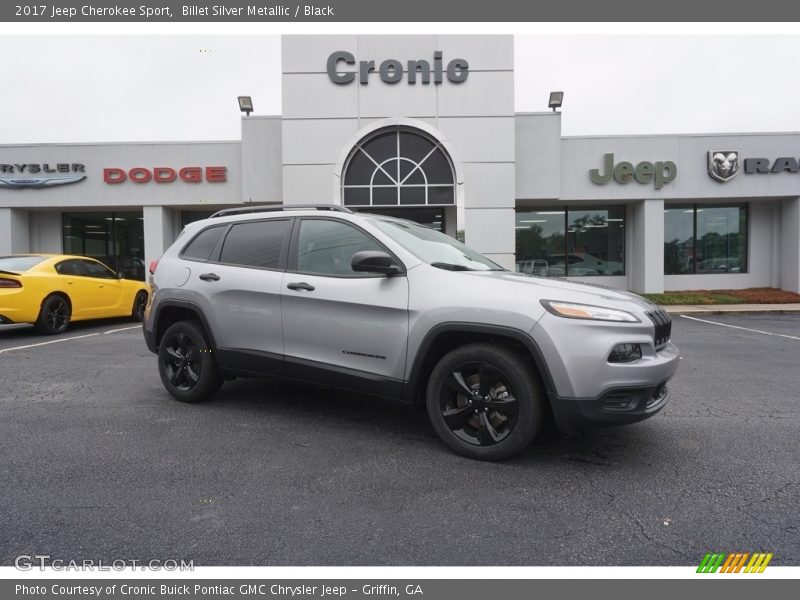 Billet Silver Metallic / Black 2017 Jeep Cherokee Sport