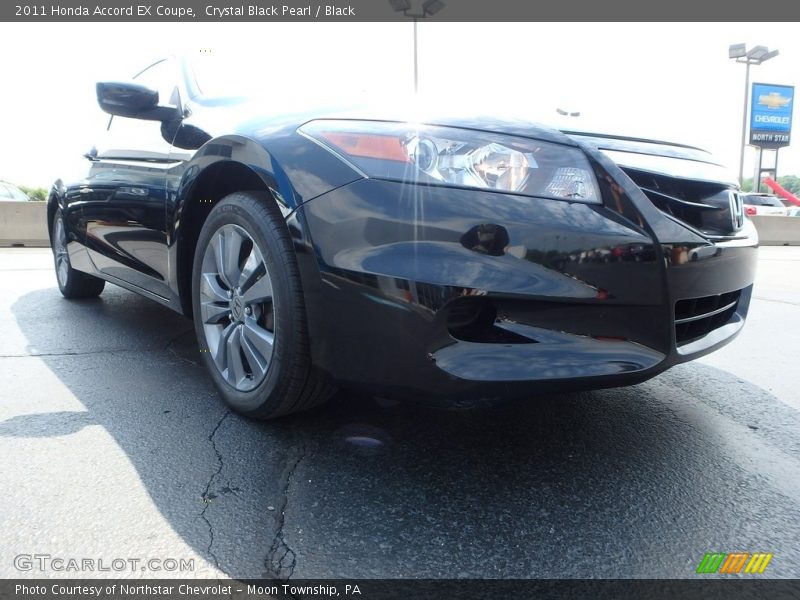 Crystal Black Pearl / Black 2011 Honda Accord EX Coupe