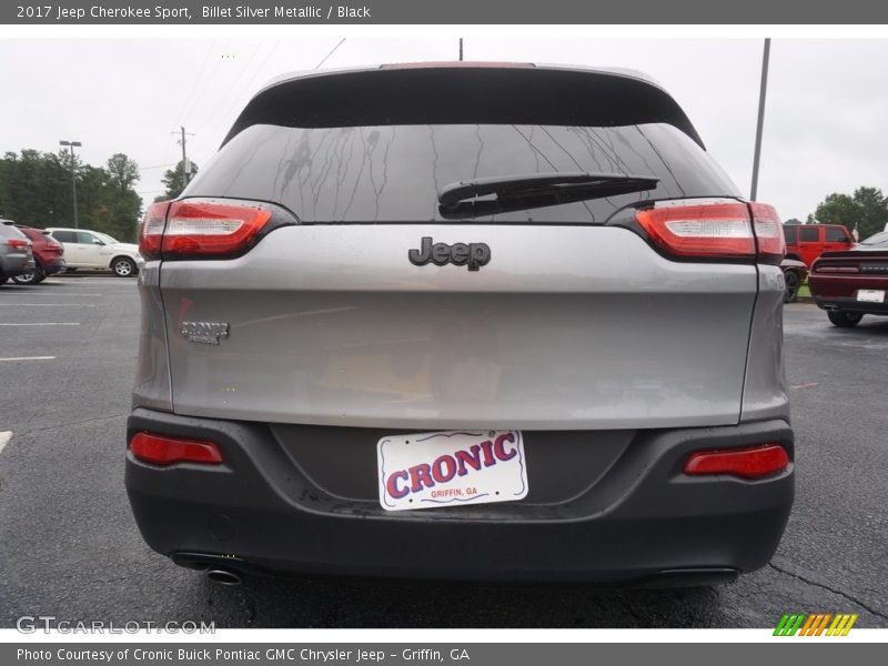Billet Silver Metallic / Black 2017 Jeep Cherokee Sport