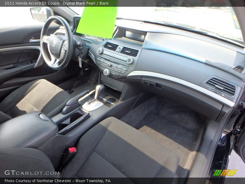 Crystal Black Pearl / Black 2011 Honda Accord EX Coupe
