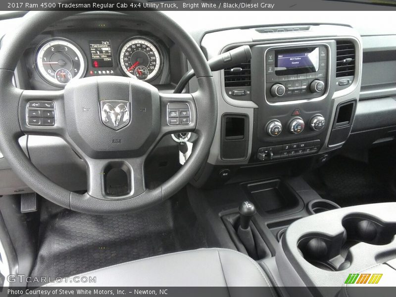 Bright White / Black/Diesel Gray 2017 Ram 4500 Tradesman Regular Cab 4x4 Utility Truck