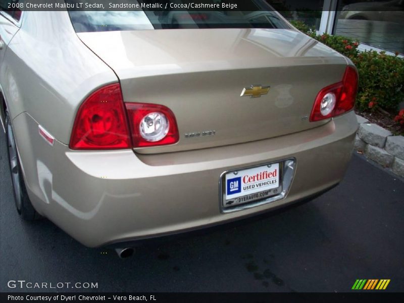 Sandstone Metallic / Cocoa/Cashmere Beige 2008 Chevrolet Malibu LT Sedan
