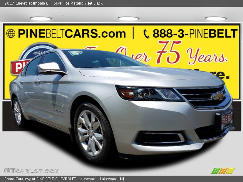 Silver Ice Metallic / Jet Black 2017 Chevrolet Impala LT