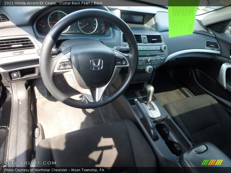 Crystal Black Pearl / Black 2011 Honda Accord EX Coupe