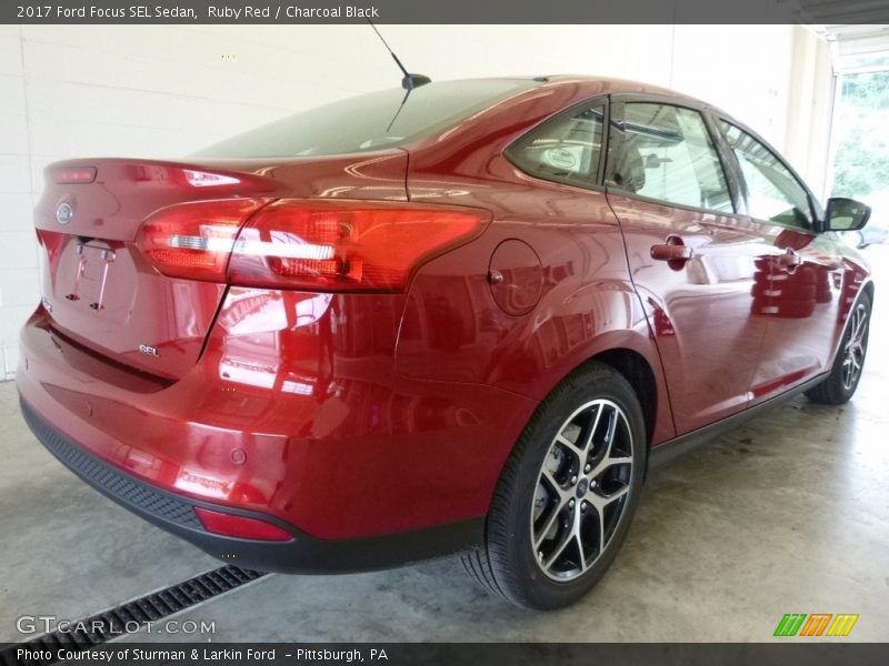 Ruby Red / Charcoal Black 2017 Ford Focus SEL Sedan