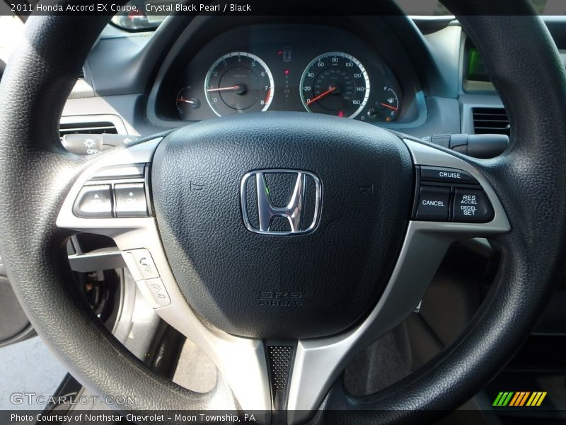 Crystal Black Pearl / Black 2011 Honda Accord EX Coupe
