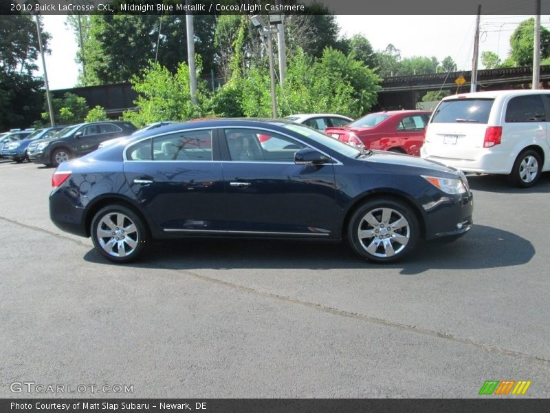 Midnight Blue Metallic / Cocoa/Light Cashmere 2010 Buick LaCrosse CXL