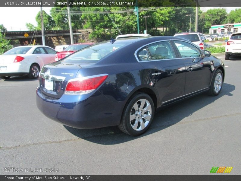 Midnight Blue Metallic / Cocoa/Light Cashmere 2010 Buick LaCrosse CXL