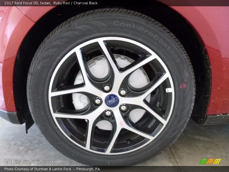 Ruby Red / Charcoal Black 2017 Ford Focus SEL Sedan