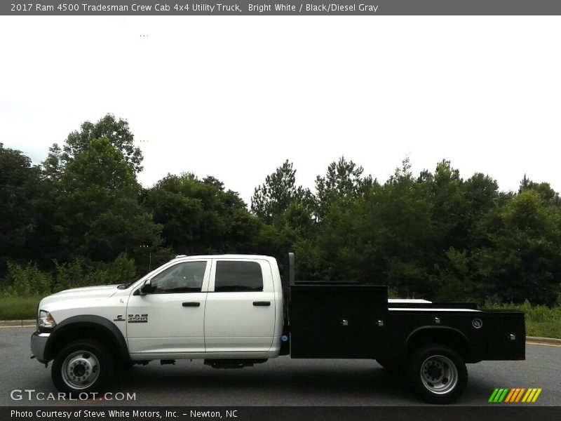 Bright White / Black/Diesel Gray 2017 Ram 4500 Tradesman Crew Cab 4x4 Utility Truck