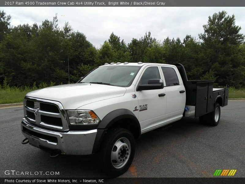 Bright White / Black/Diesel Gray 2017 Ram 4500 Tradesman Crew Cab 4x4 Utility Truck
