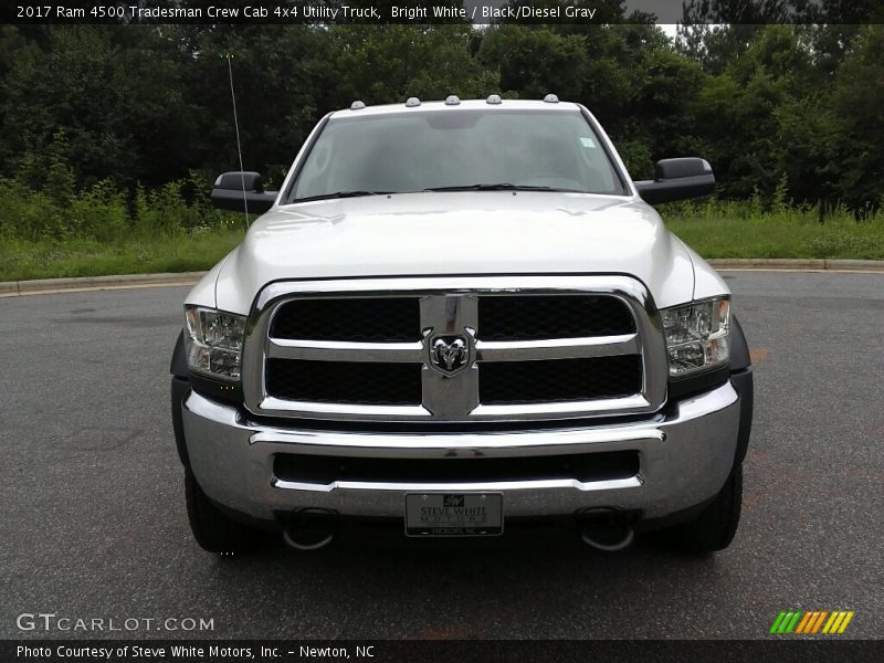 Bright White / Black/Diesel Gray 2017 Ram 4500 Tradesman Crew Cab 4x4 Utility Truck