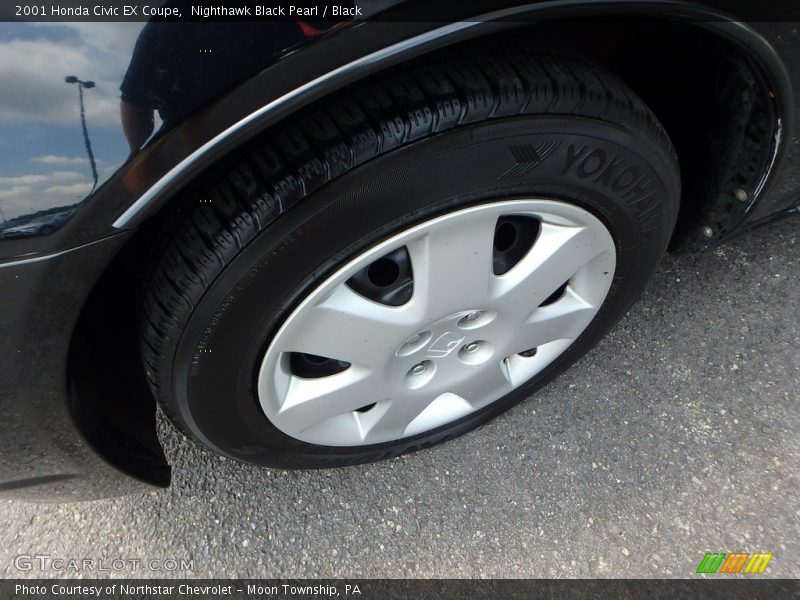 Nighthawk Black Pearl / Black 2001 Honda Civic EX Coupe