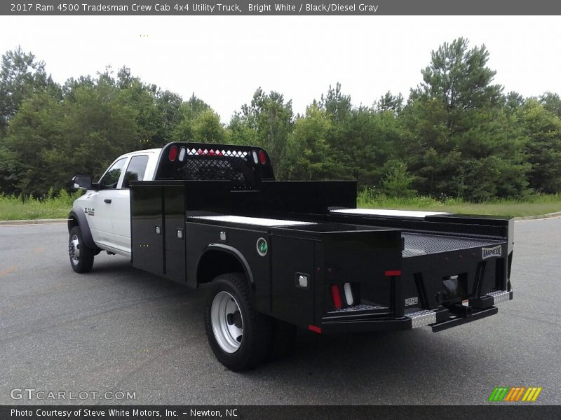 Bright White / Black/Diesel Gray 2017 Ram 4500 Tradesman Crew Cab 4x4 Utility Truck