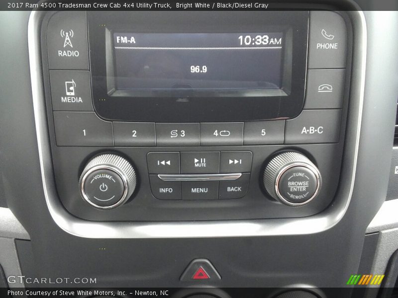 Bright White / Black/Diesel Gray 2017 Ram 4500 Tradesman Crew Cab 4x4 Utility Truck