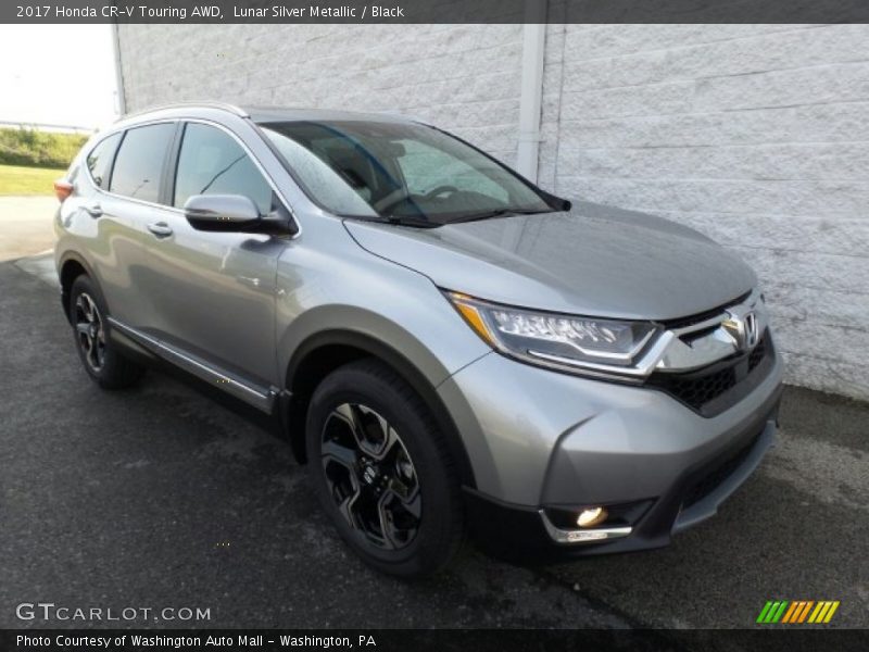 Lunar Silver Metallic / Black 2017 Honda CR-V Touring AWD