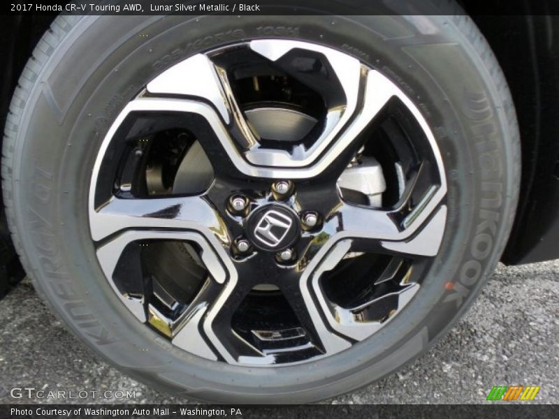 Lunar Silver Metallic / Black 2017 Honda CR-V Touring AWD