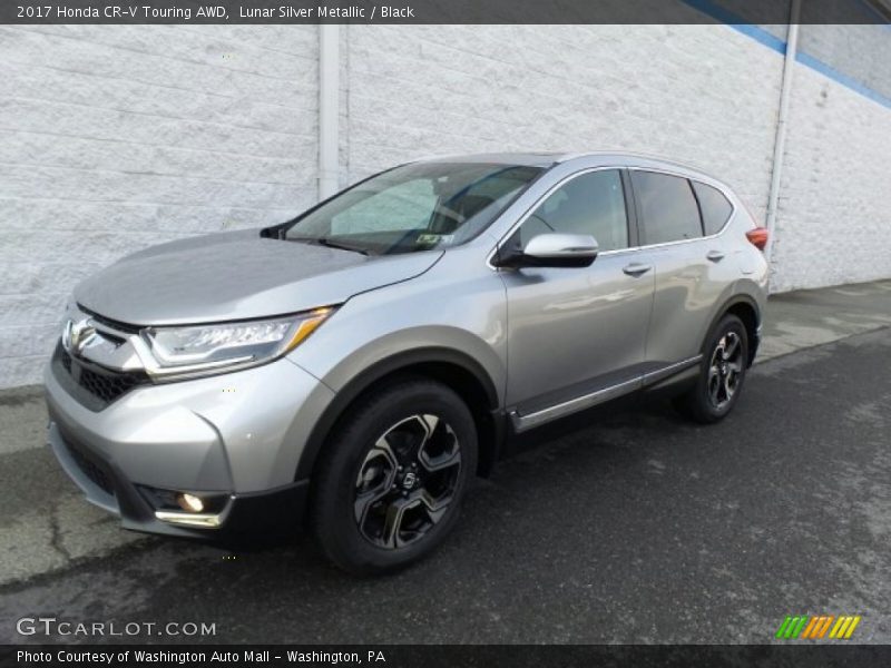 Lunar Silver Metallic / Black 2017 Honda CR-V Touring AWD