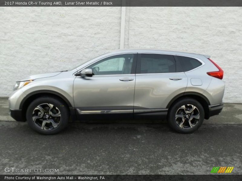 Lunar Silver Metallic / Black 2017 Honda CR-V Touring AWD