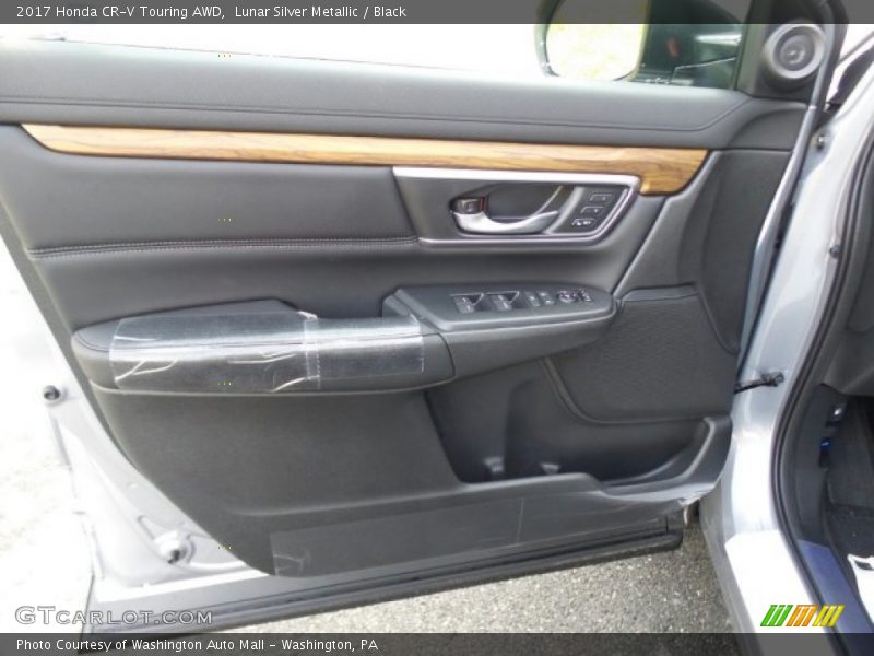 Lunar Silver Metallic / Black 2017 Honda CR-V Touring AWD