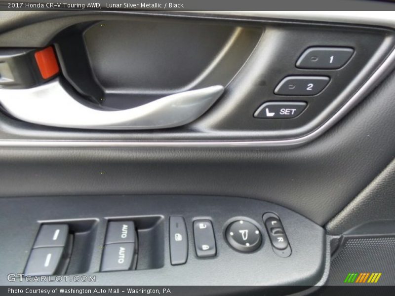 Lunar Silver Metallic / Black 2017 Honda CR-V Touring AWD