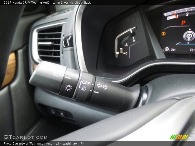 Lunar Silver Metallic / Black 2017 Honda CR-V Touring AWD