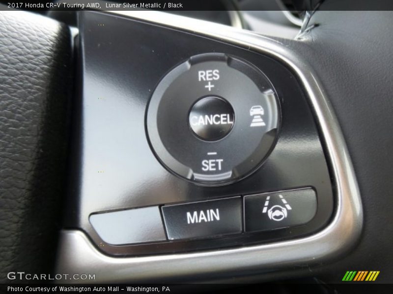 Lunar Silver Metallic / Black 2017 Honda CR-V Touring AWD