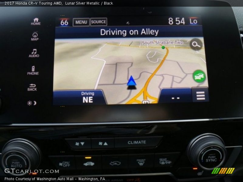 Lunar Silver Metallic / Black 2017 Honda CR-V Touring AWD