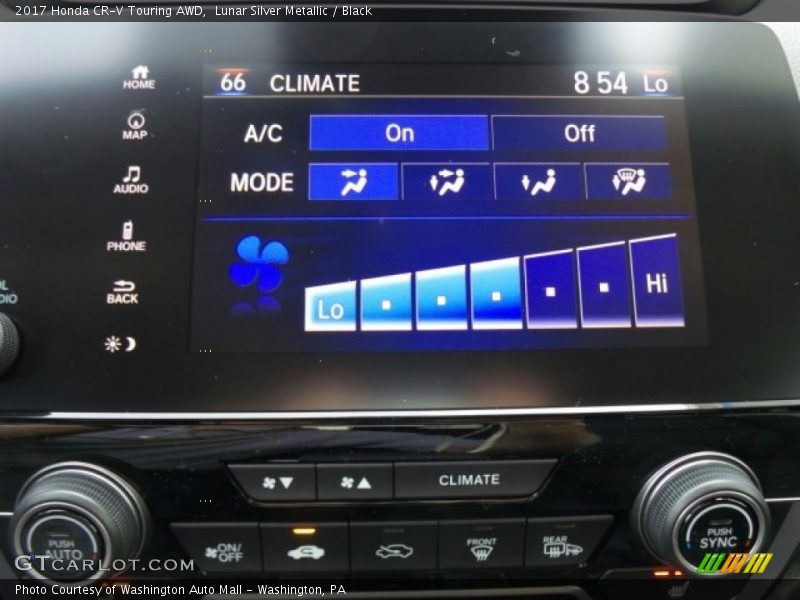 Lunar Silver Metallic / Black 2017 Honda CR-V Touring AWD