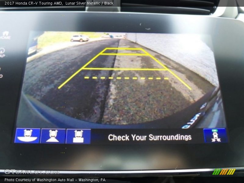 Lunar Silver Metallic / Black 2017 Honda CR-V Touring AWD