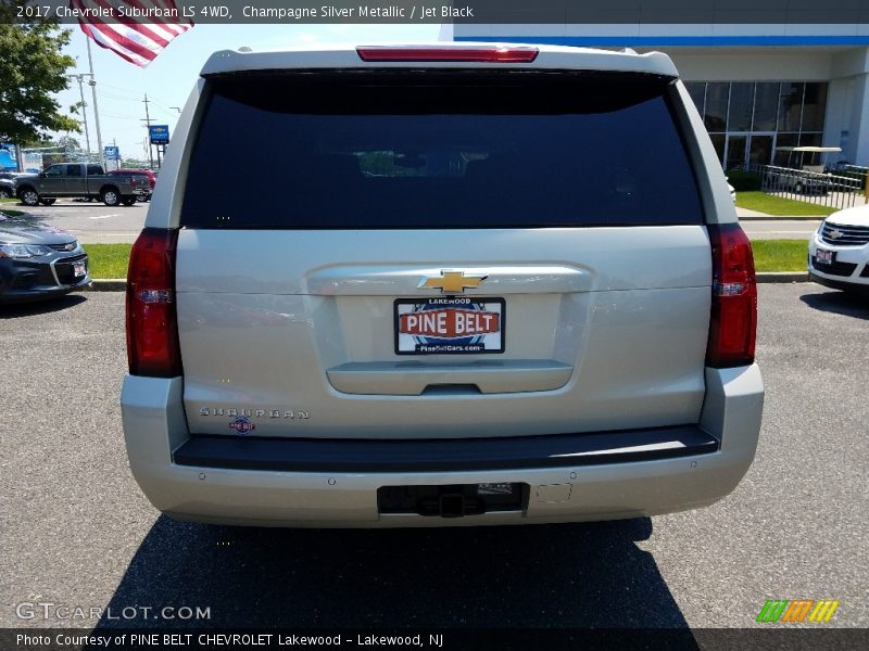 Champagne Silver Metallic / Jet Black 2017 Chevrolet Suburban LS 4WD