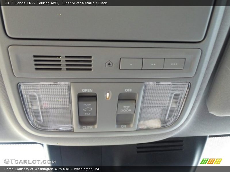 Lunar Silver Metallic / Black 2017 Honda CR-V Touring AWD