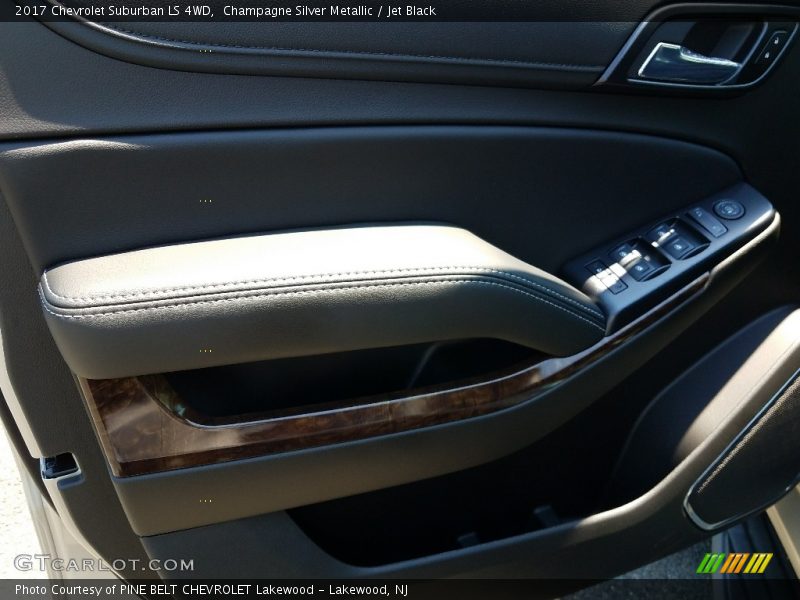 Champagne Silver Metallic / Jet Black 2017 Chevrolet Suburban LS 4WD
