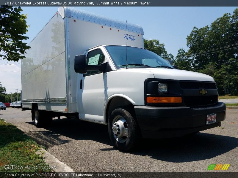 Summit White / Medium Pewter 2017 Chevrolet Express Cutaway 3500 Moving Van