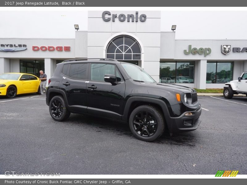 Black / Black 2017 Jeep Renegade Latitude