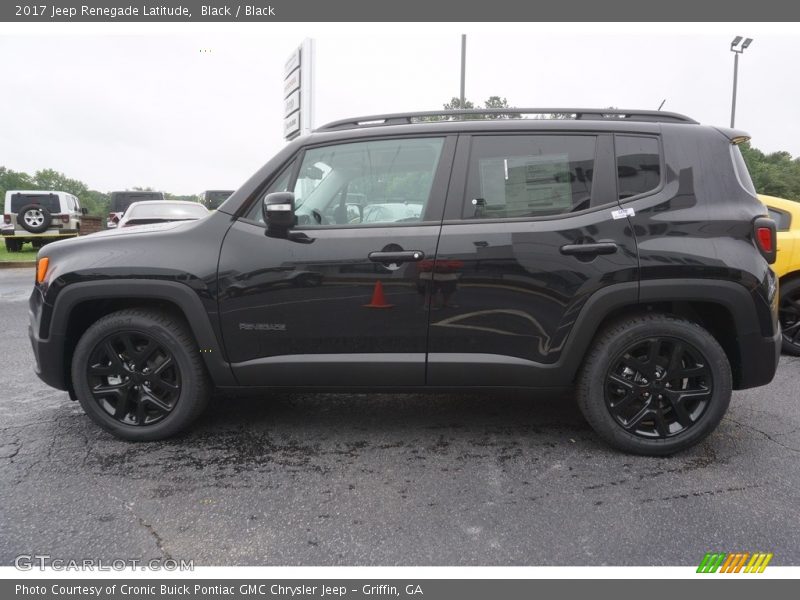 Black / Black 2017 Jeep Renegade Latitude