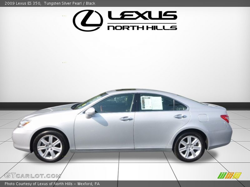 Tungsten Silver Pearl / Black 2009 Lexus ES 350
