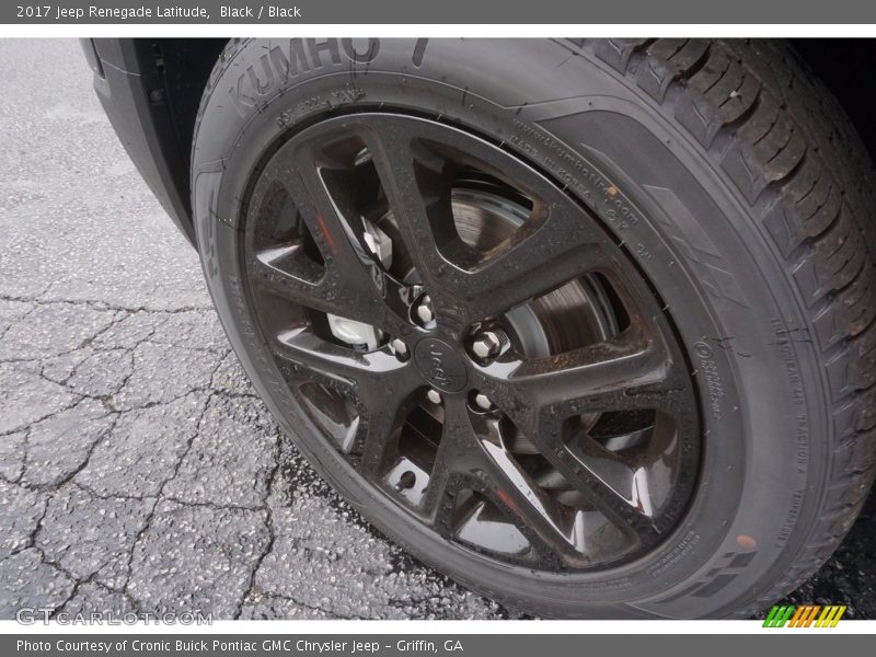 Black / Black 2017 Jeep Renegade Latitude