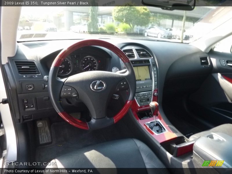 Tungsten Silver Pearl / Black 2009 Lexus ES 350