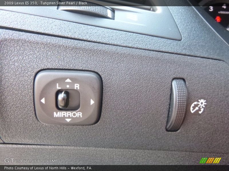 Tungsten Silver Pearl / Black 2009 Lexus ES 350
