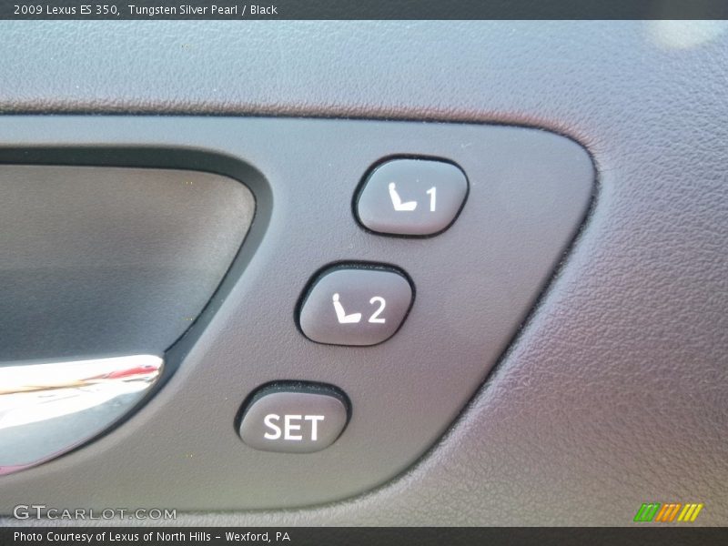 Tungsten Silver Pearl / Black 2009 Lexus ES 350