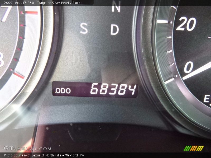 Tungsten Silver Pearl / Black 2009 Lexus ES 350