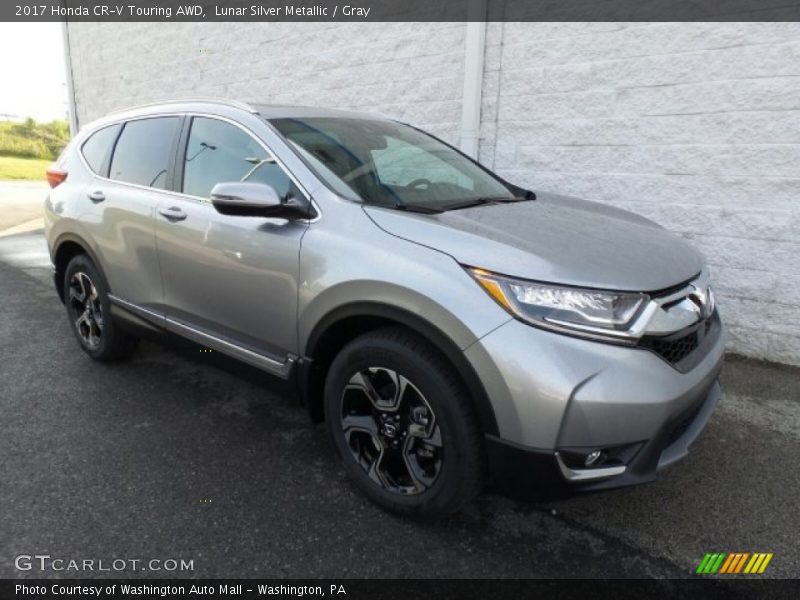 Lunar Silver Metallic / Gray 2017 Honda CR-V Touring AWD