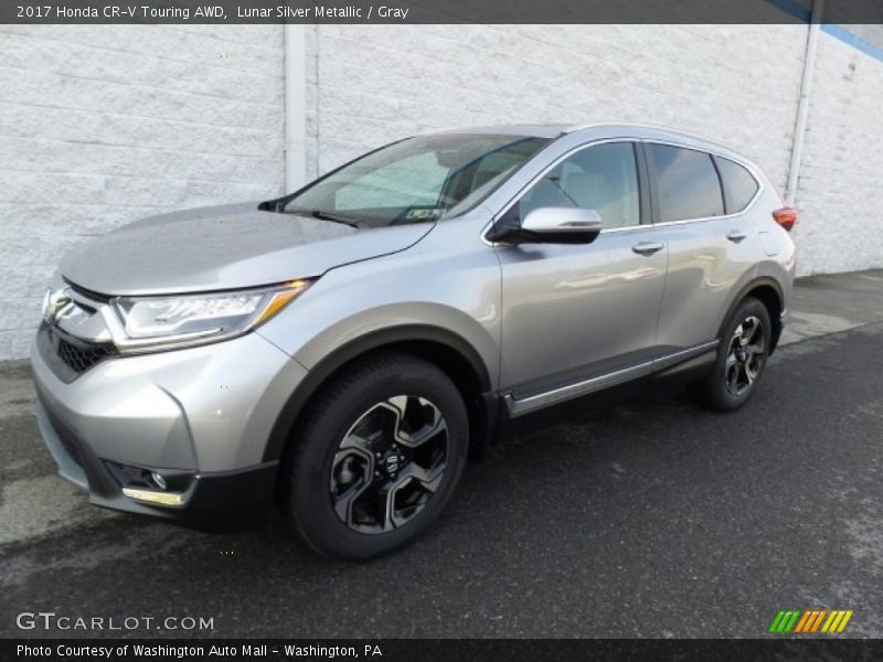 Lunar Silver Metallic / Gray 2017 Honda CR-V Touring AWD